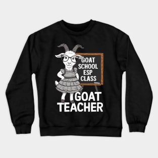 Goat Teacher Crewneck Sweatshirt